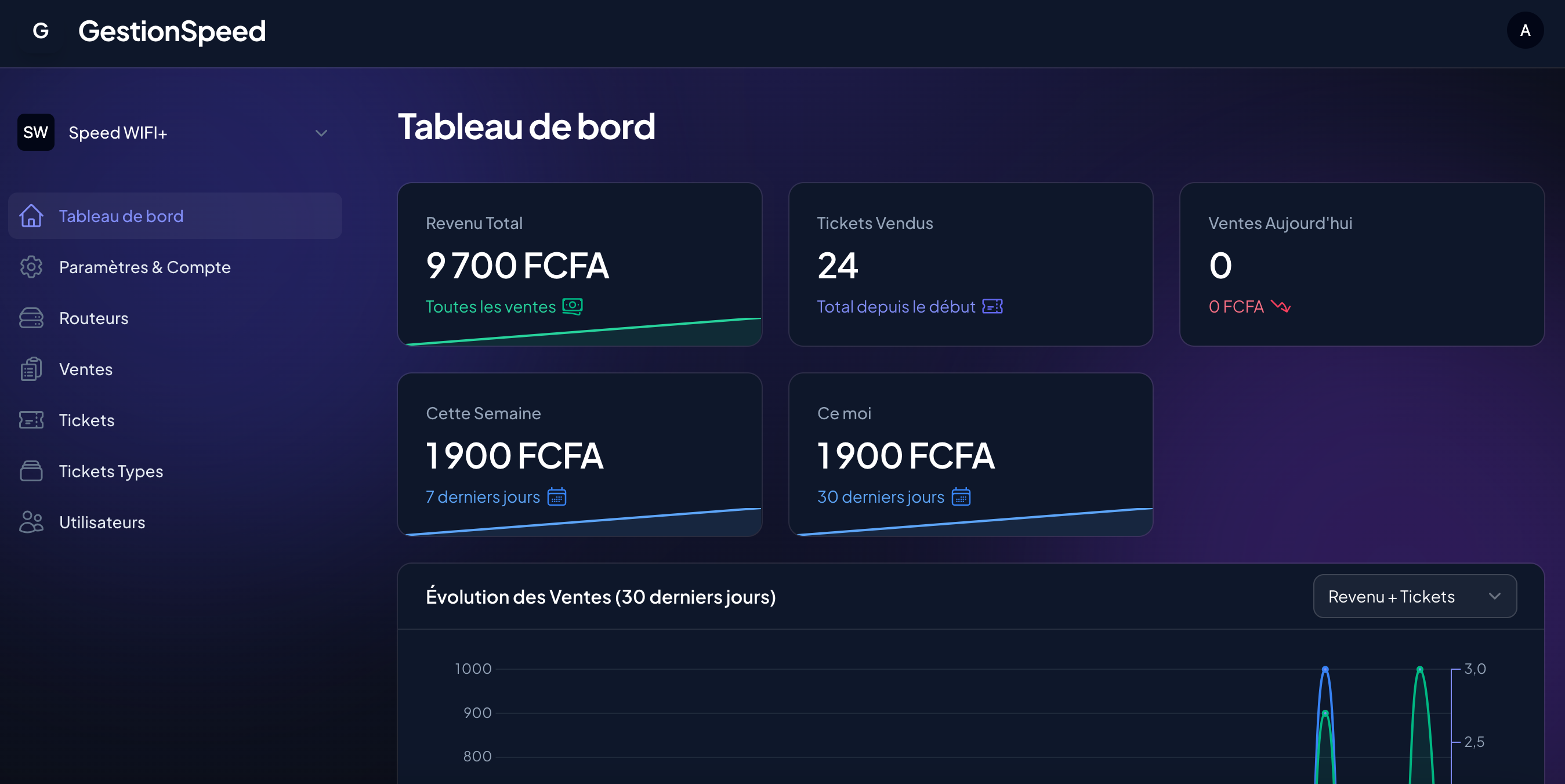 Interface XpeedManage